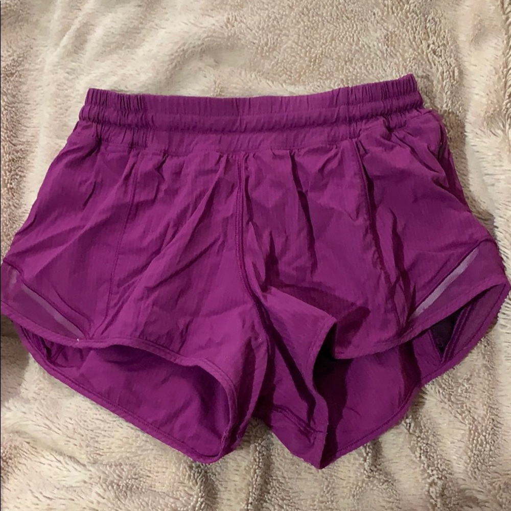 Purple gotta hot II lululemon shorts